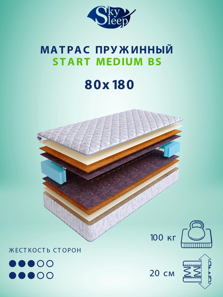 Пружинный матрас 80 на 180