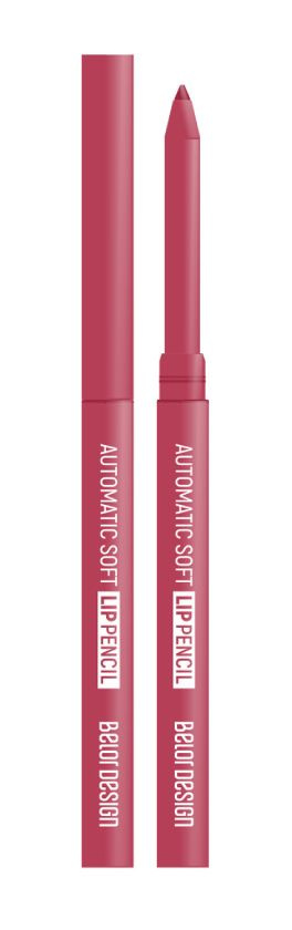 Belor Design Механический контурный карандаш для губ Automatic soft lip pencil, Тон 204 Coral  #1