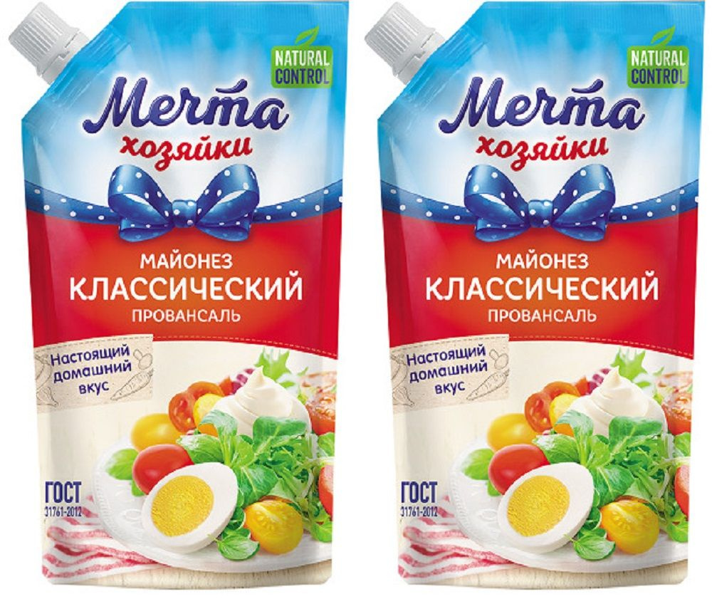 Майонез Провансаль Классический Мечта Хозяйки 50,5%, ГОСТ 31761-2012, 2 уп  по 700 мл - купить с доставкой по выгодным ценам в интернет-магазине OZON  (731222621)