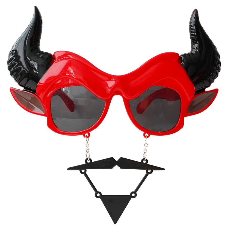 Карнавальные очки "Дьявол", украшение, декор для Хэллоуина  #1