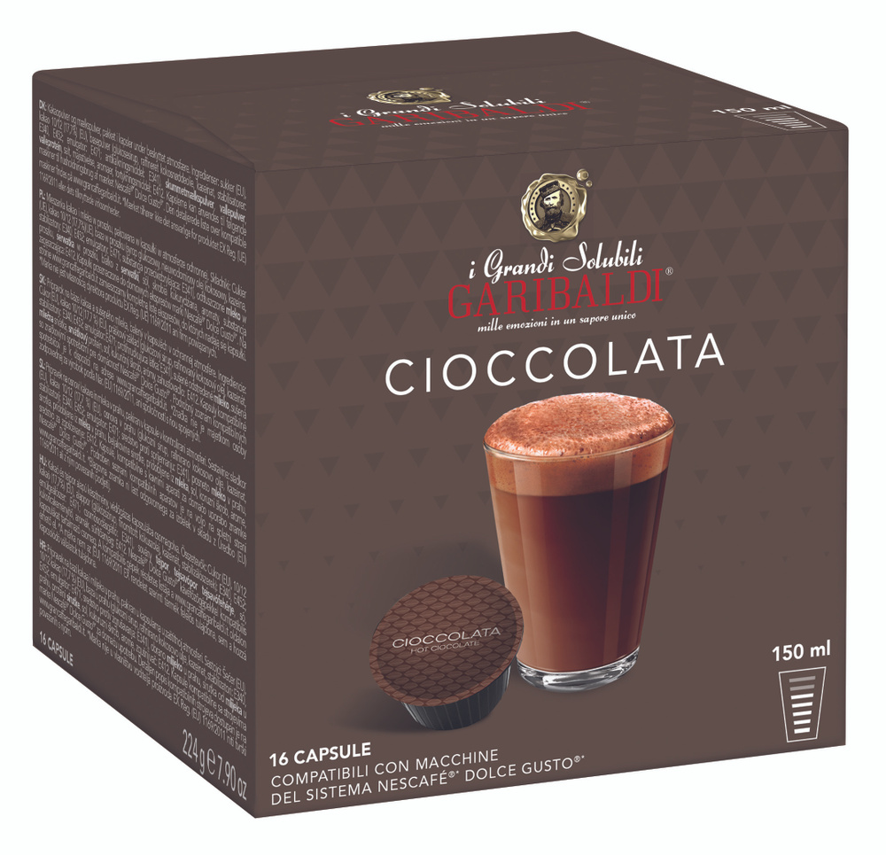 Напиток растворимый шоколад в капсулах GARIBALDI CIOCCOLATA, для системы DOLCE GUSTO, 16 шт  #1
