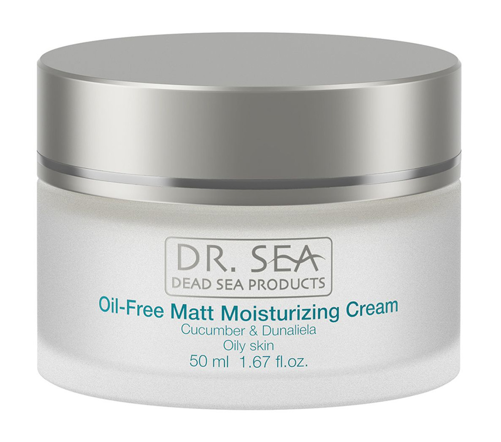 Безжировой увлажняющий крем для лица / Dr.Sea Oil-Free Moisturising Cream with Cucumber and Dunaliella #1