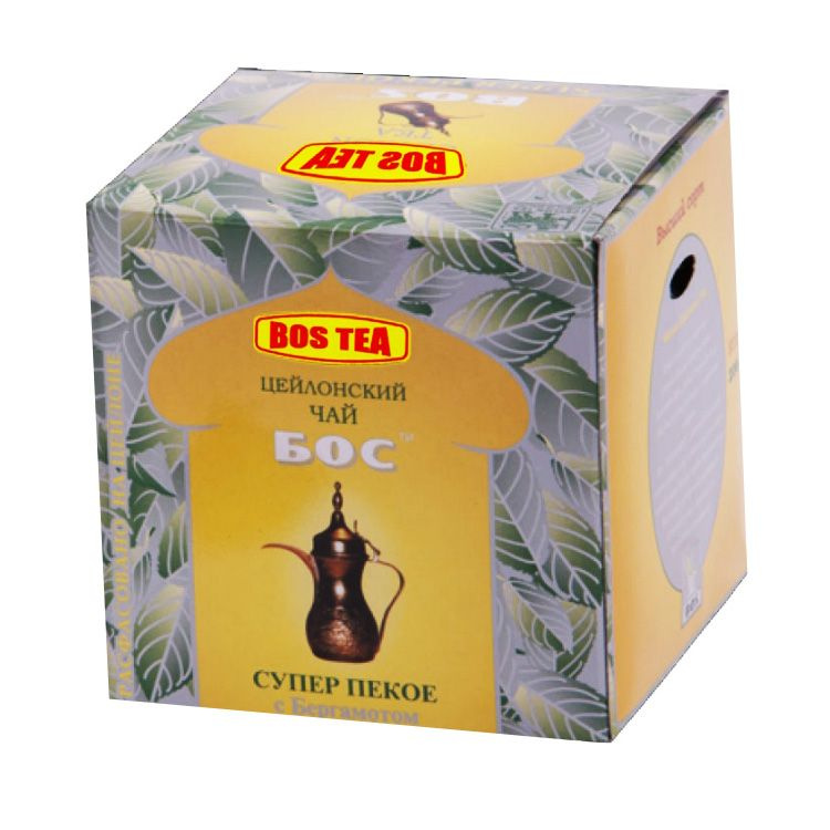 Чай БОС "SUPER Pekoe Earl Grey" черный с бергамотом картон 250 г ...