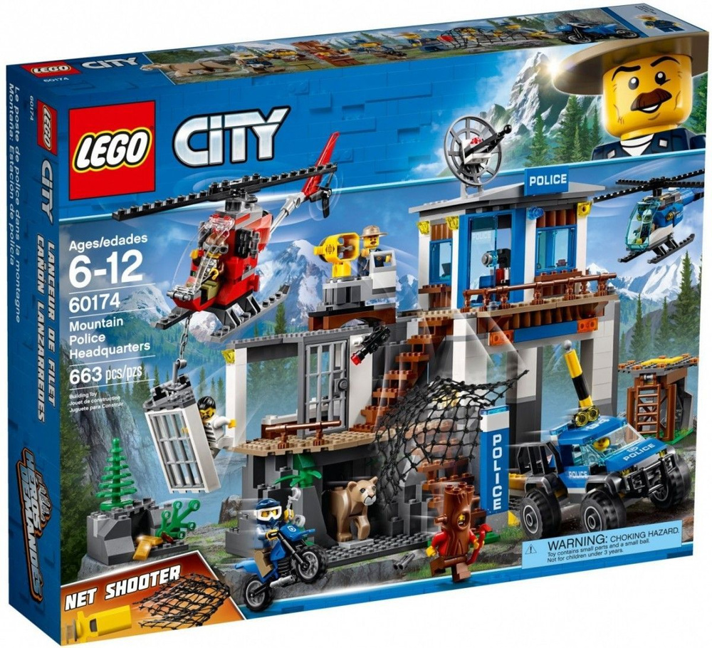 Конструктор Lego City горный полицейский участок (60174)