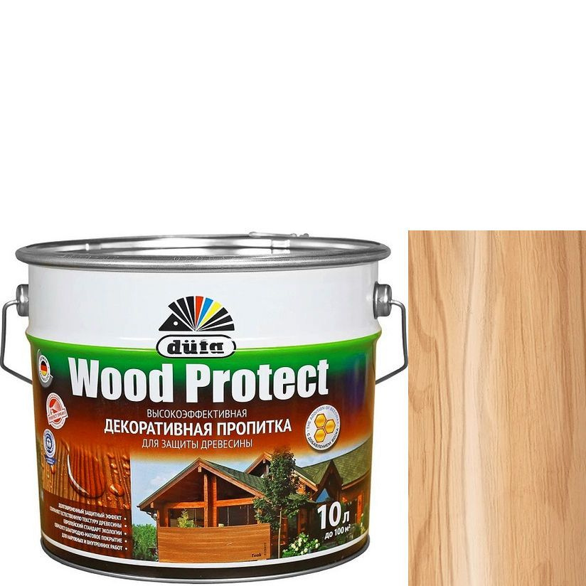 Пропитка декоративная для защиты древесины Dufa Wood Protect дуб 2,5 л.  #1