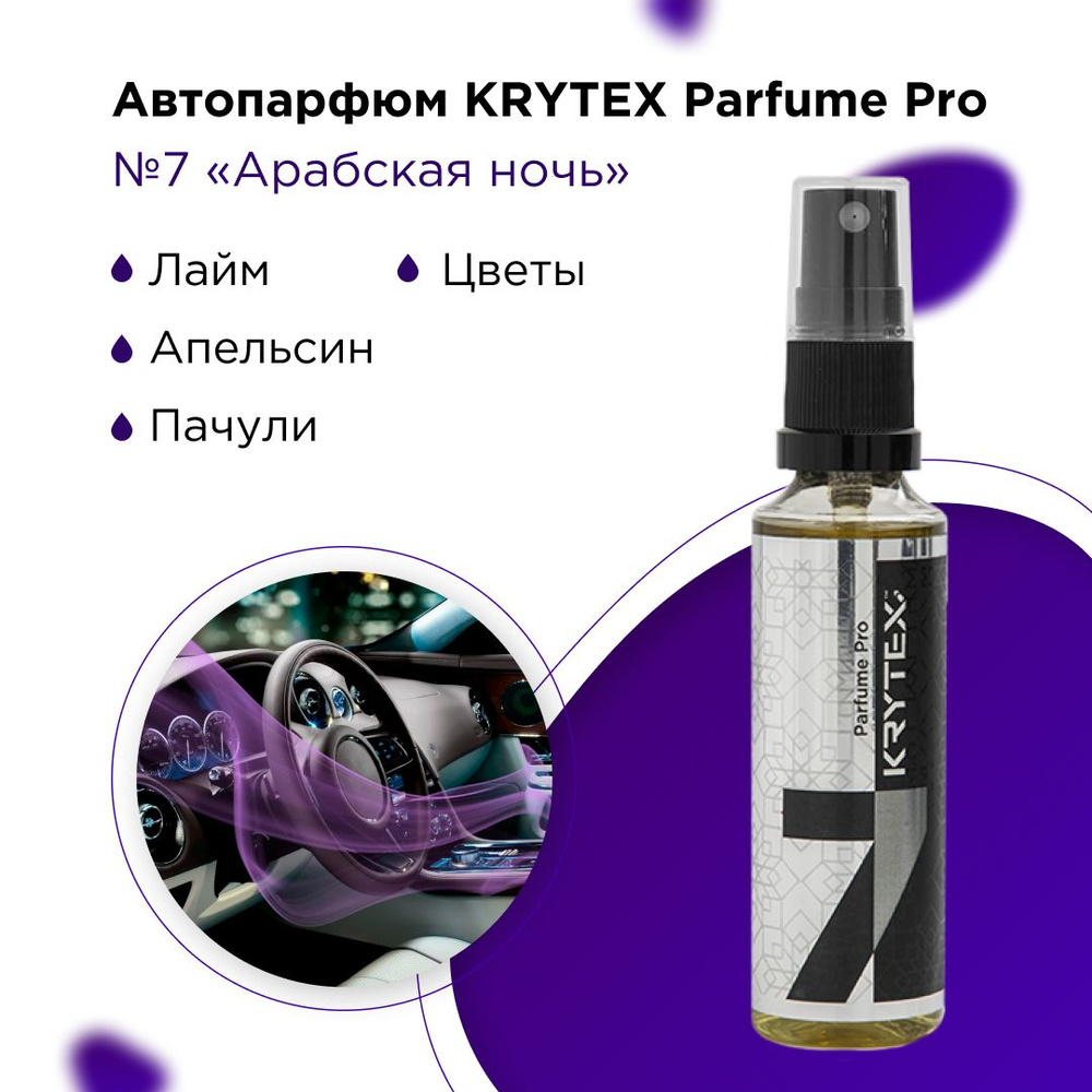 KRYTEX Ароматизатор автомобильный, Арабская ночь, 50 мл - купить с  доставкой по выгодным ценам в интернет-магазине OZON (767837767)