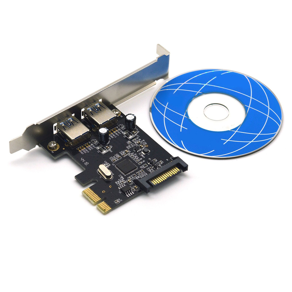2-портовая плата расширения PCI-E USB3.0 Gen 1 типа C, адаптер с ...