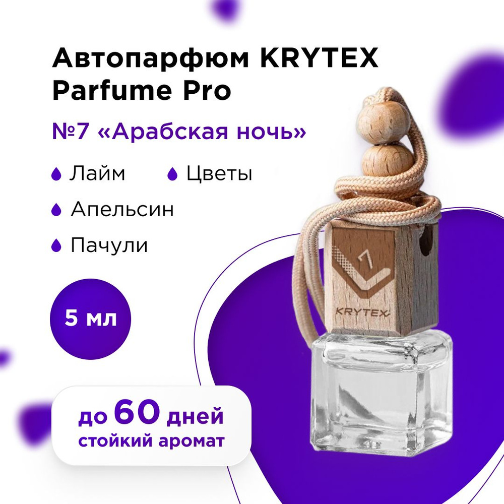 Ароматизатор для автомобиля и дома KRYTEX Parfume Pro №7 