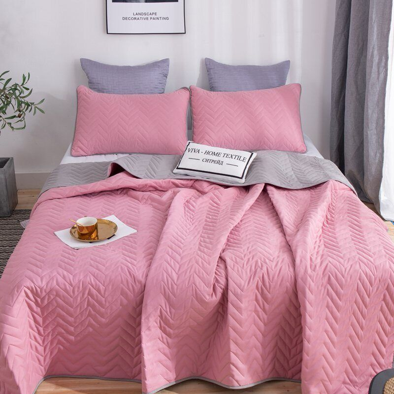 VIVA HOME TEXTILE Плед Однотонные двусторонние покрывала , Хлопок, 160х220 см  #1