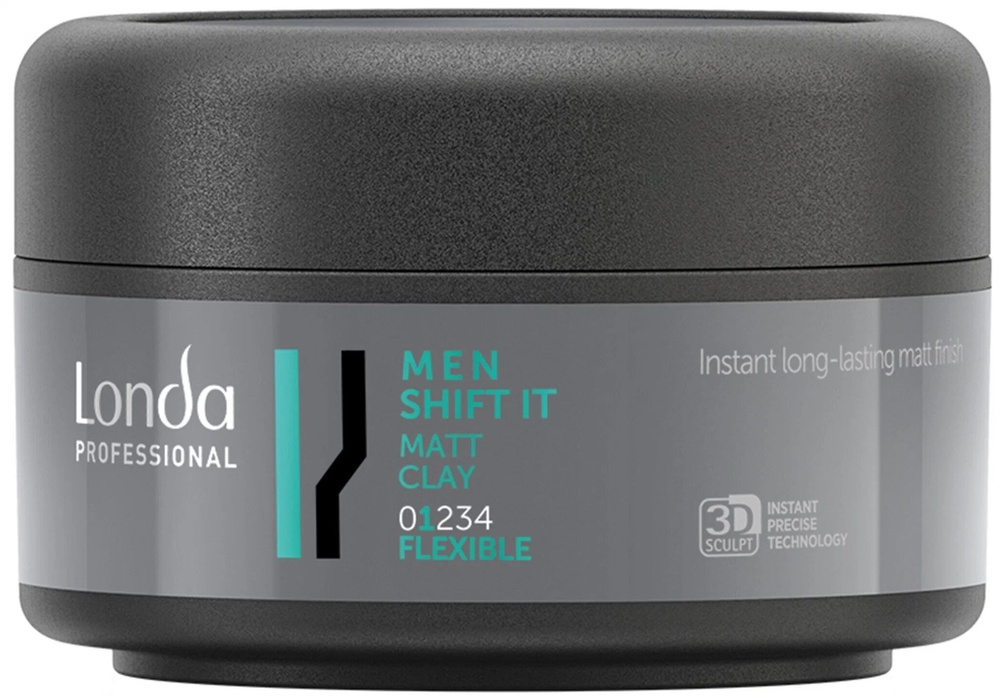 LONDA PROFESSIONAL Shift it Глина MEN нормальной фиксации матовая, 75 Глина моделирующая для волос, Профессиональная #1