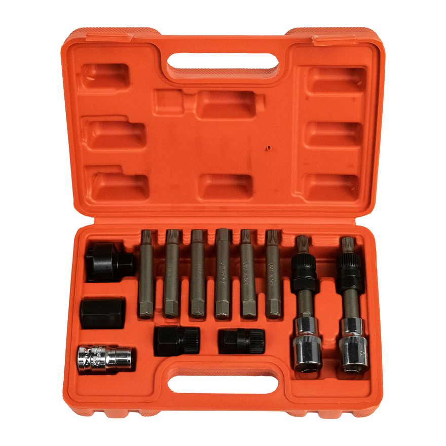 SpecX A61035 Набор для снятия шкива генератора и обгонной муфты, 13 пр ...