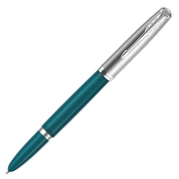 Ручка перьев. Parker 51 Core (CW2123506) Teal Blue CT F сталь нержавеющая подар.кор.  #1