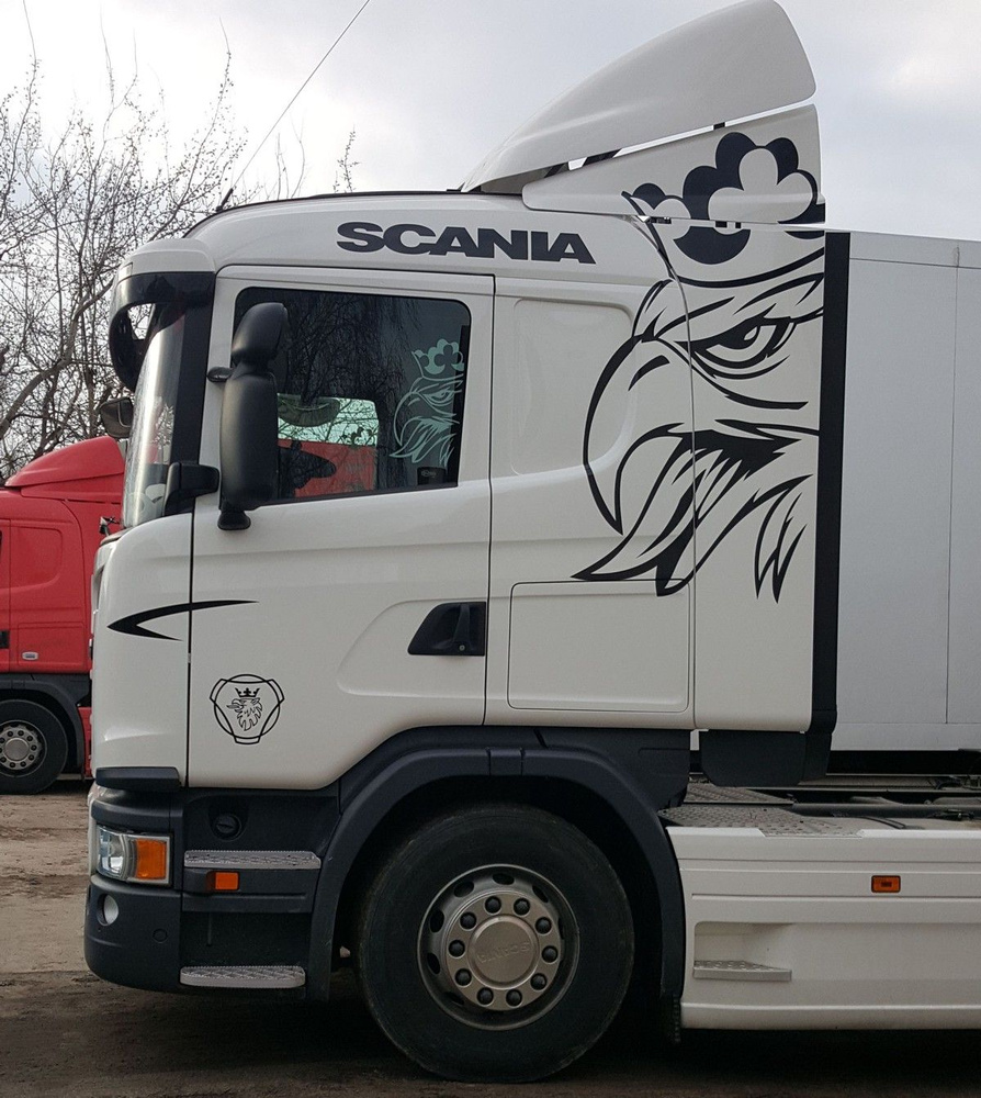 Комплект наклеек SCANIA Грифон (черный) - купить по выгодным ценам в  интернет-магазине OZON (805224608)