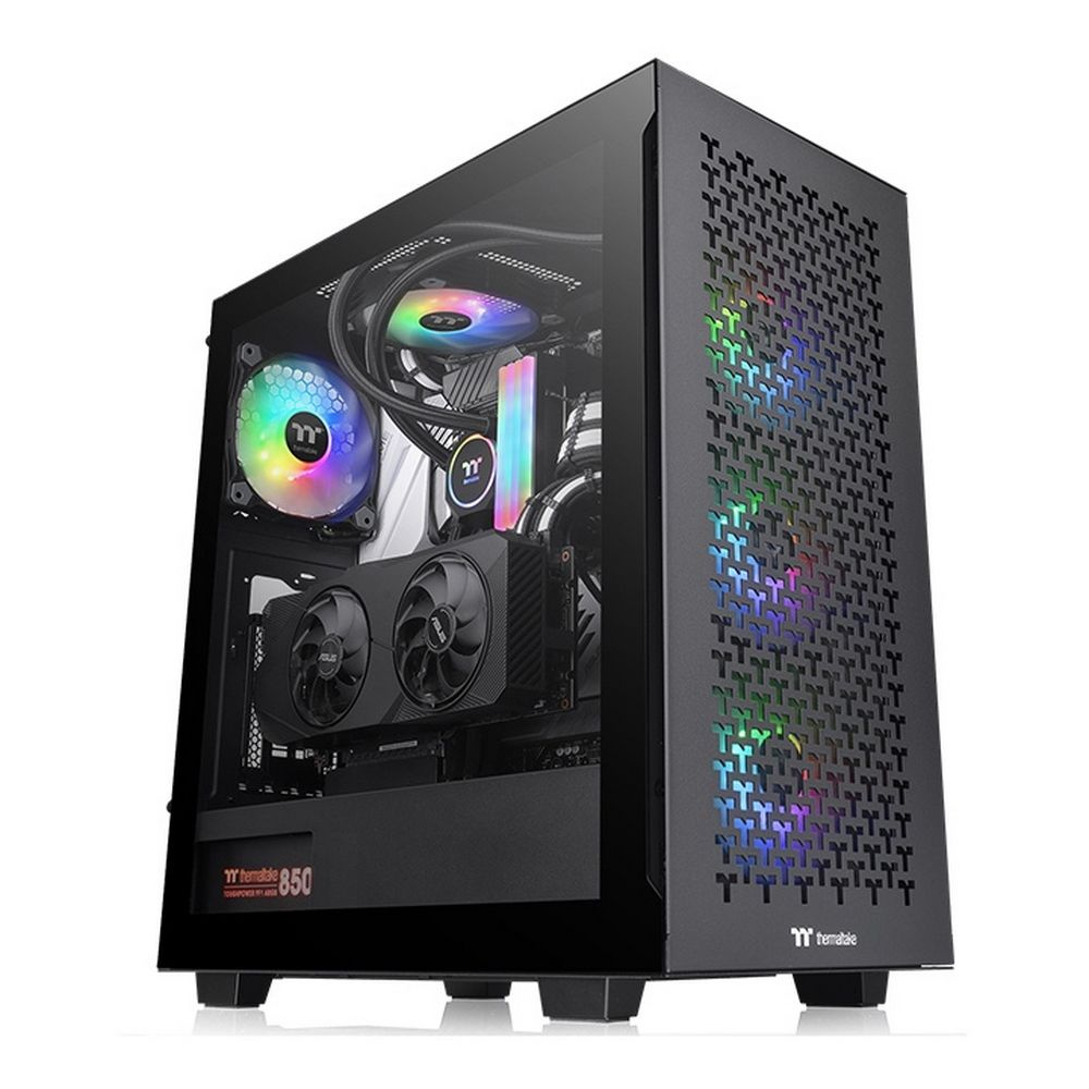 Корпус Thermaltake V350 TG ARGB Air CA-1S3-00M1WN-03 Mid Tower, Black -  купить с доставкой по выгодным ценам в интернет-магазине OZON (808673350)