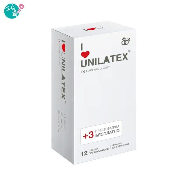 Презервативы ультратонкие / презервативы UNILATEX Ultrathin / 12 шт + 3 шт В ПОДАРОК  #1