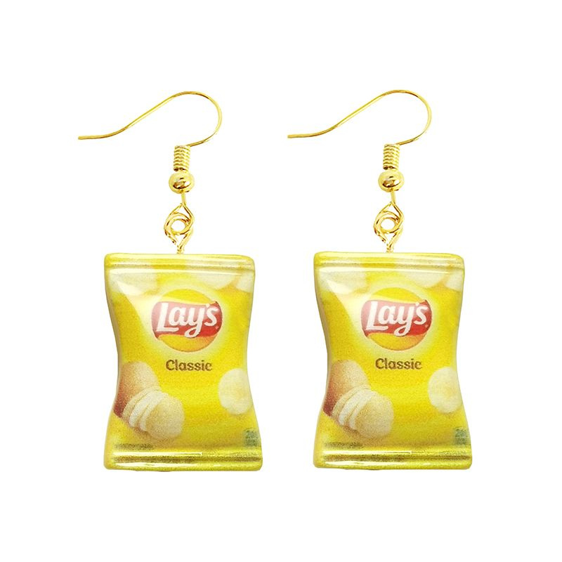 Серьги чипсы Лейс Lays #1