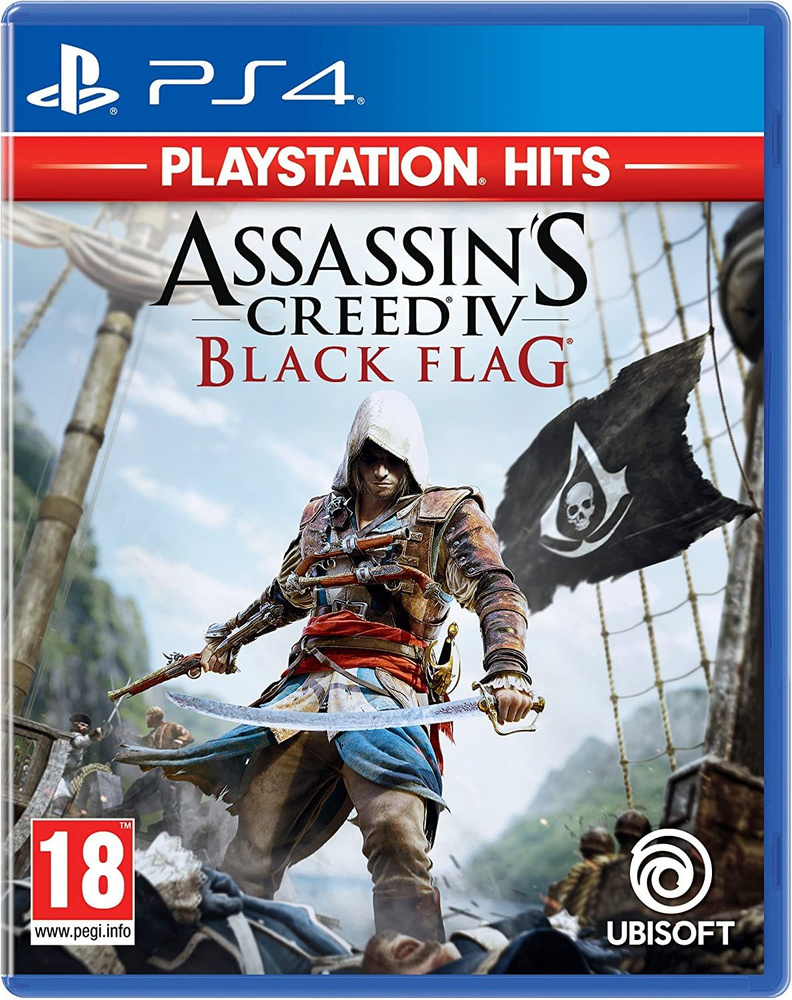 Игра Assassins Creed IV: Black Flag (Черный Флаг) (PlayStation 4, Русская  версия)