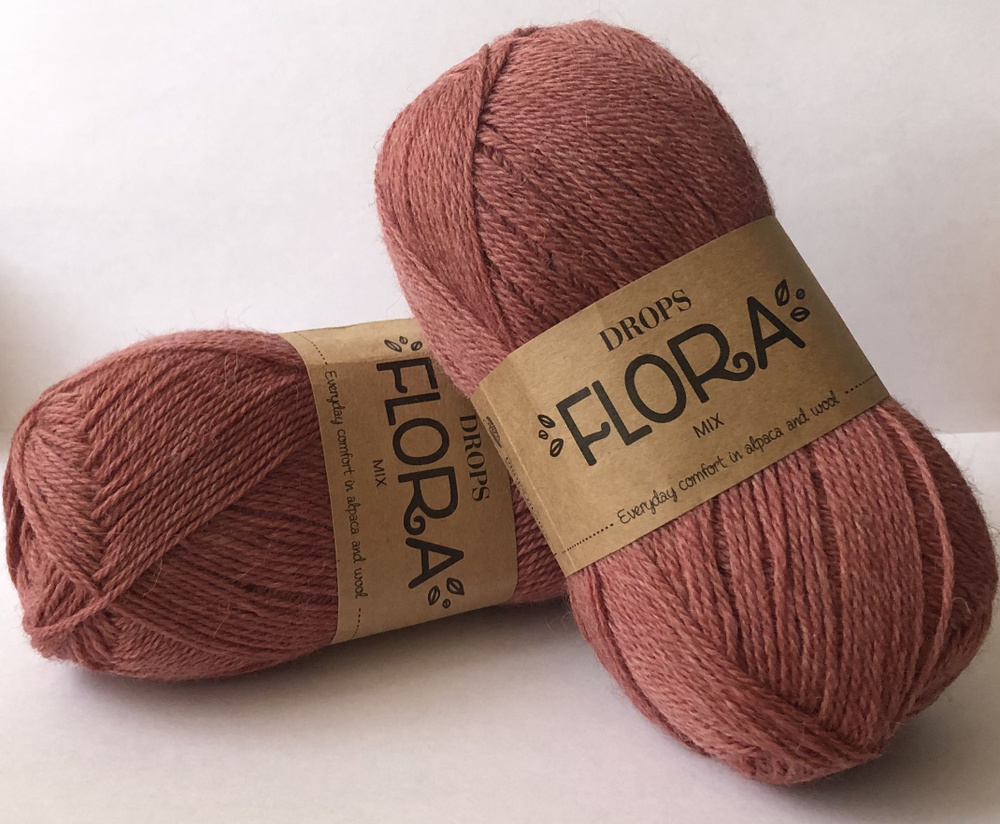 Пряжа Drops Flora Mix, 65% Шерсть, 35% Альпака, цвет: (24), 210м/50г, 2шт. #1