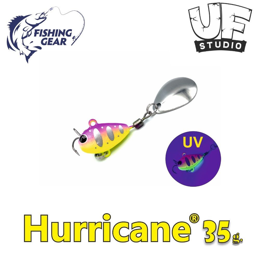 Тейл-спиннер HURRICANE UF STUDIO 35 гр. Violet Chart #1