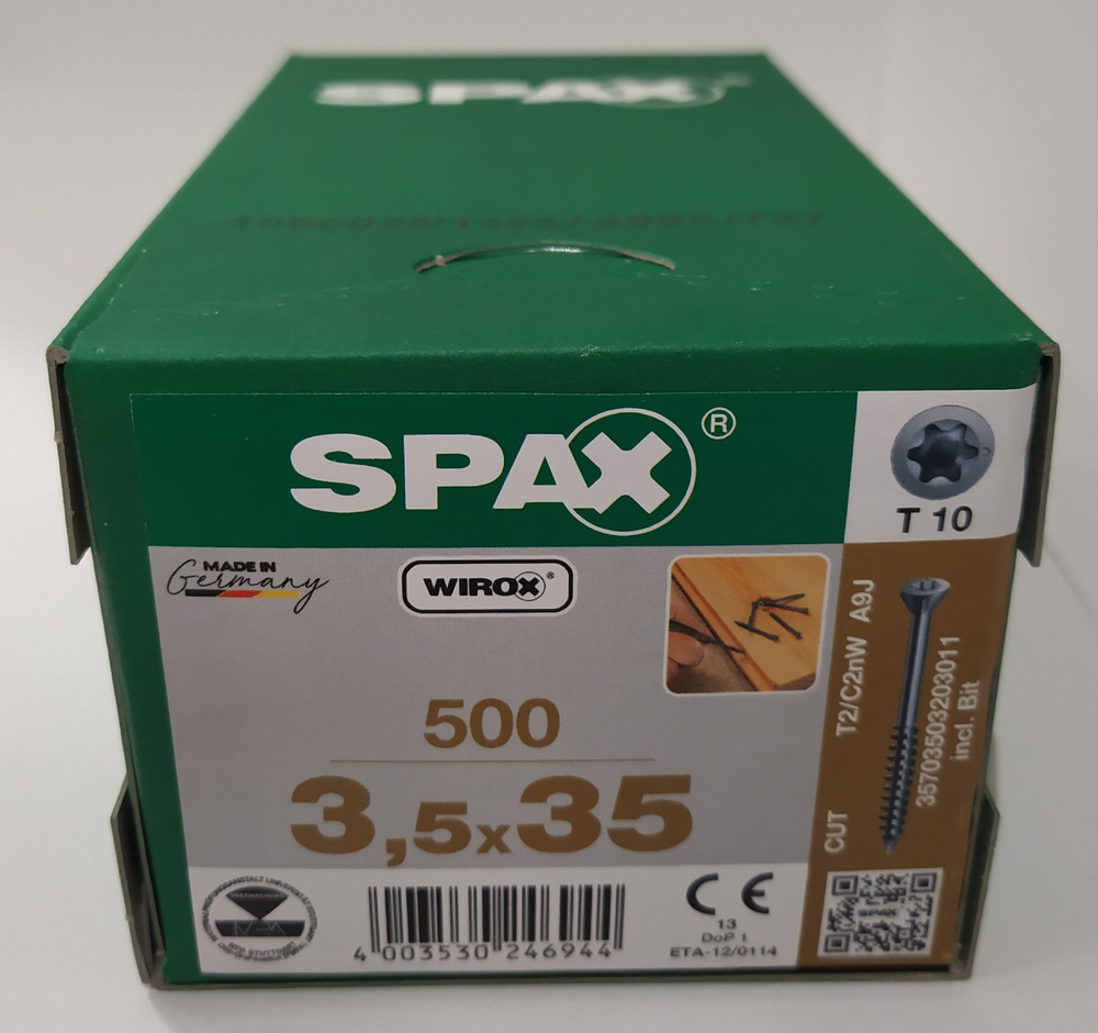 Spax Шуруп 3.5 x 35 мм 1 шт. 0,8 кг. #1