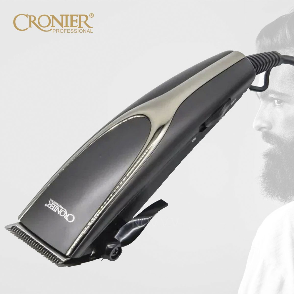 Машинка для стрижки CRONIER CR-1-0-5 проводная, черно-серый - купить по ...