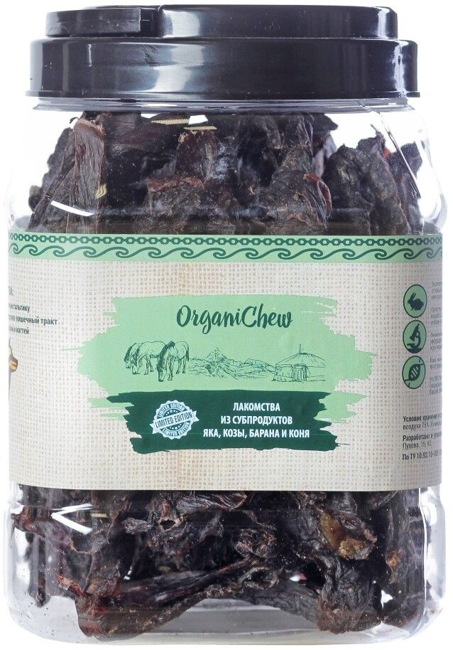 Organic Chew "Сердце" субпродукт конский туба, 500 гр #1