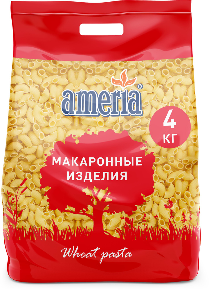 Макаронные изделия Ameria Chifferi rigate Рожки рифлёные из мягких сортов пшеницы № 056, 4кг  #1