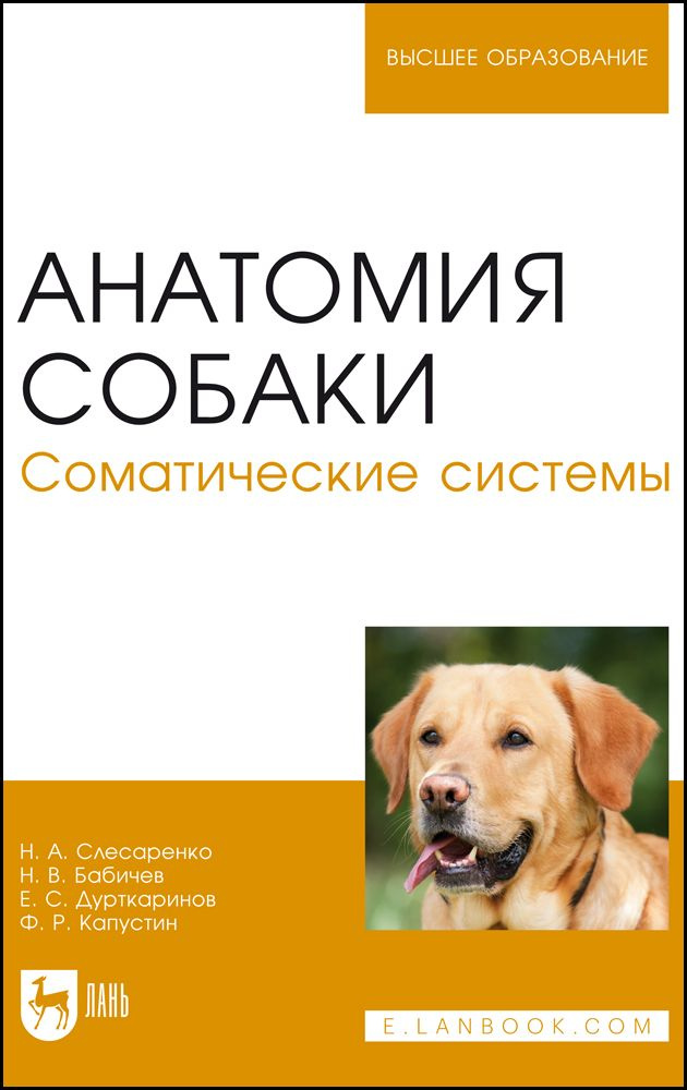 Анатомия собаки. Соматические системы. Учебник | Слесаренко Наталья Анатольевна, Дурткаринов Е. С.  #1