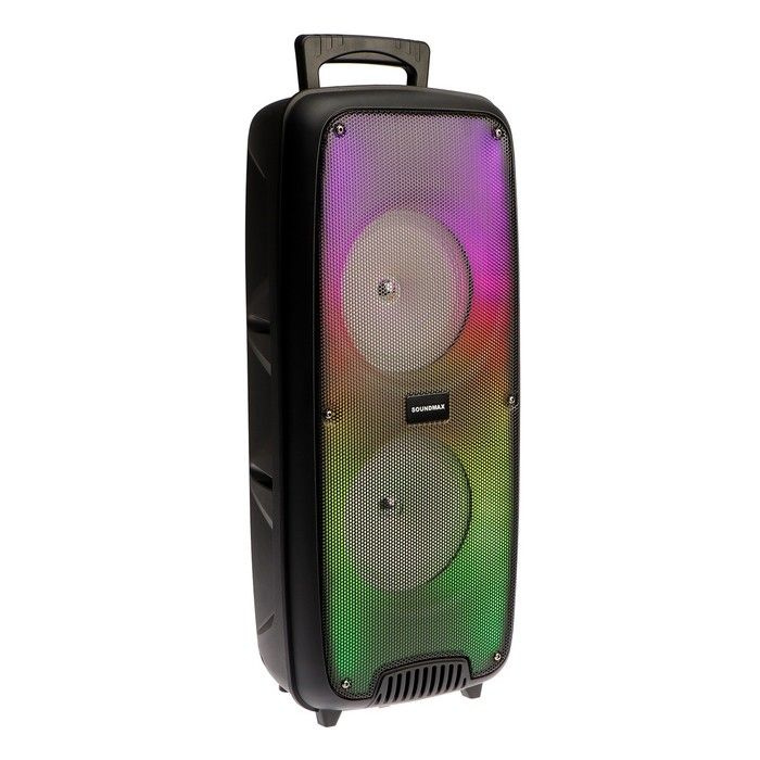 Портативная колонка Soundmax SM-PS4203, 60 Вт, 2400 мАч, FM, BT, microSD, AUX, подсветка  #1