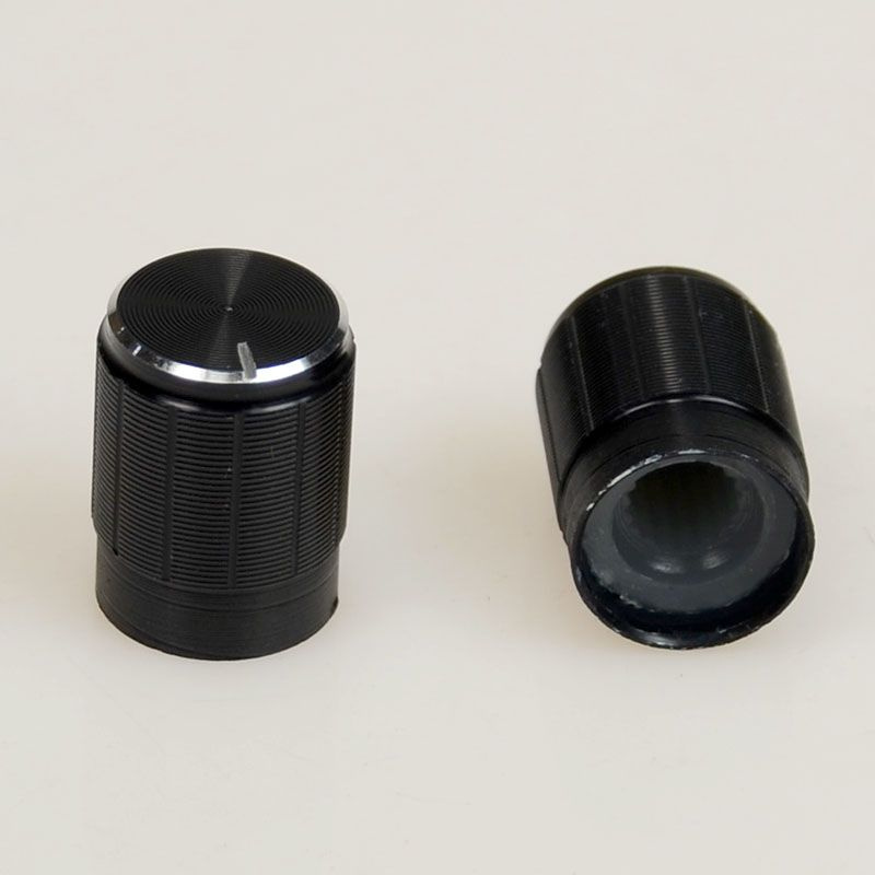 Ручка для переменных резисторов М6T13/17 металл, круглая с риской ...