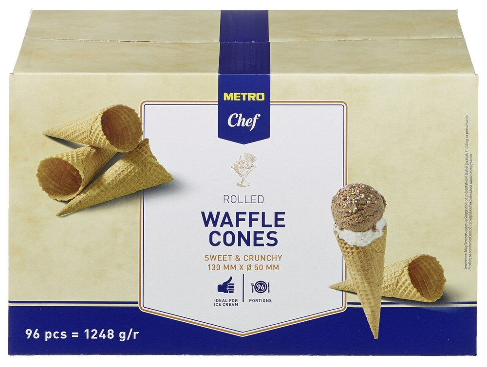 METRO Chef Вафельные рожки для мороженого, 1.248кг - купить с доставкой ...