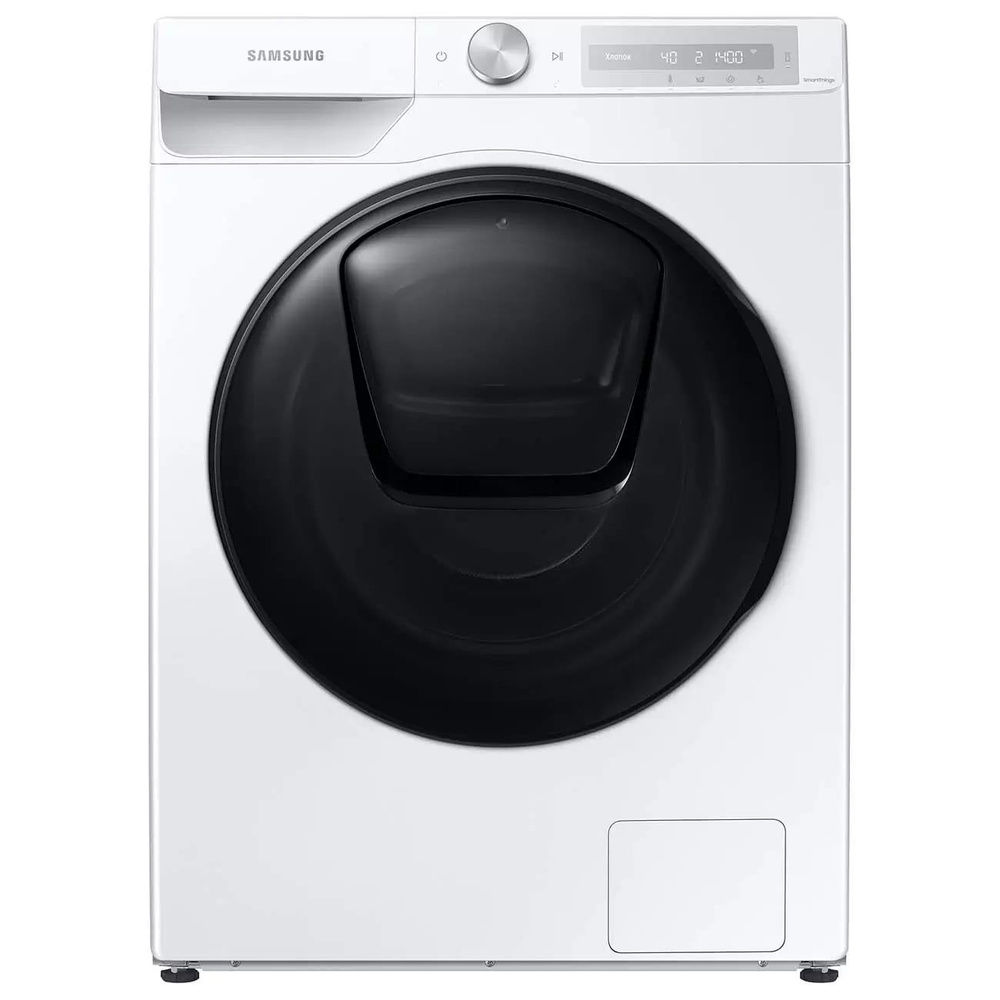 Стиральная машина Samsung WD10T654CBH/LD с сушкой 10+7 кг, инверторный  мотор, 24 программы, обработка паром, дозагрузка белья через окошко,  технология ...