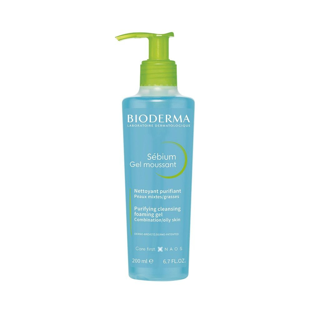 Bioderma Sebium Gel Moussant Очищающий гель с помпой, 200 мл #1