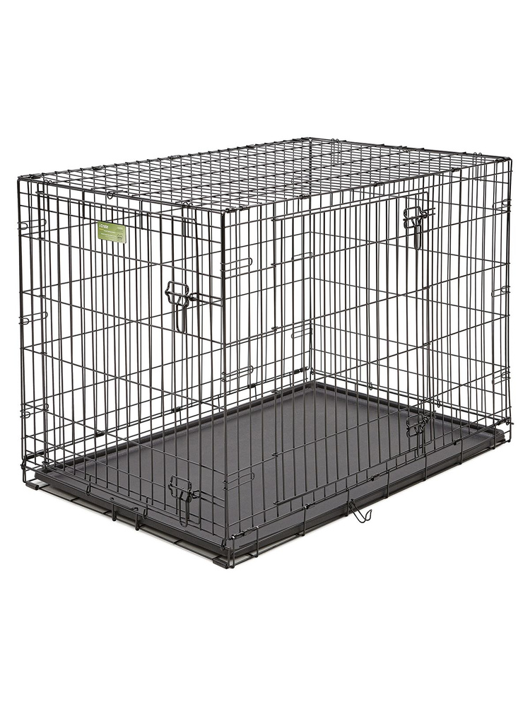 Клетка для собак MidWest iCrate с 2 дверями (черный) 107х71х76 см - купить  с доставкой по выгодным ценам в интернет-магазине OZON (921548863)