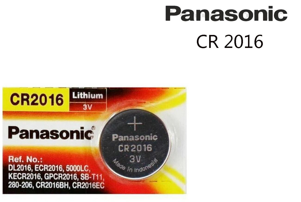 Panasonic Батарейка CR2016, Литиевый тип, 3 В, 1 шт #1