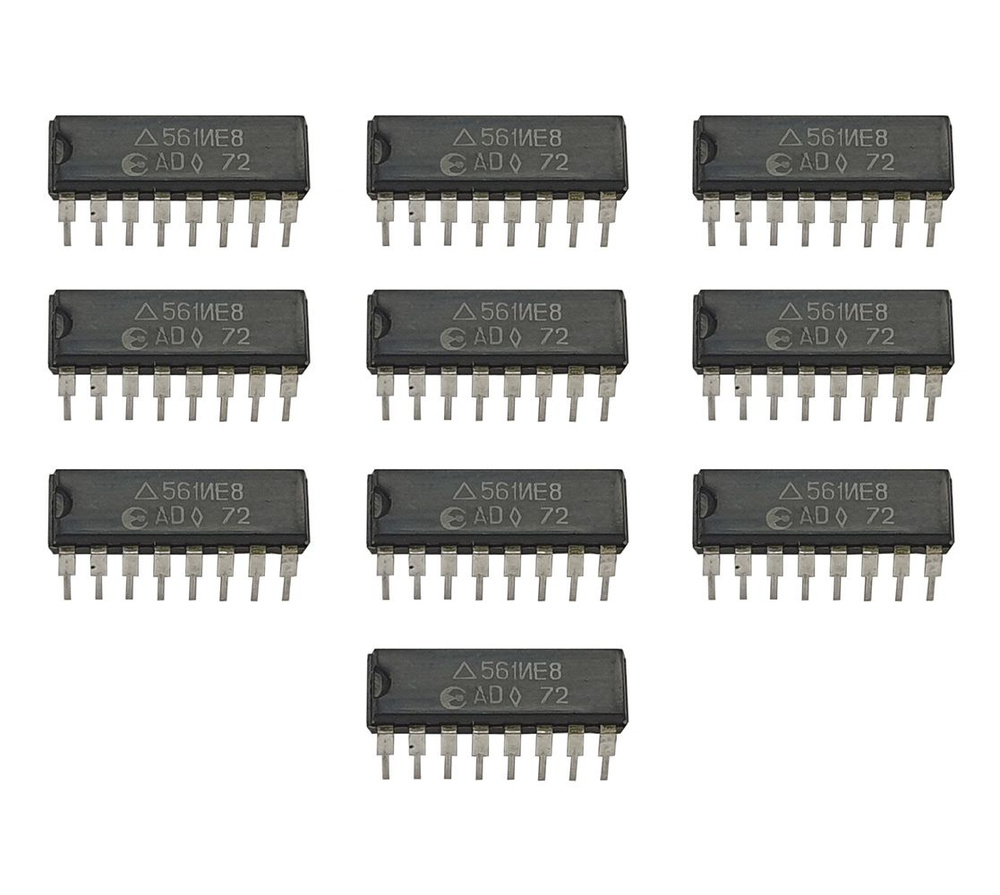 Микросхема 561ИЕ8, 10 штук / Аналоги: К561ИЕ8, КР561ИЕ8, CD4017 ...