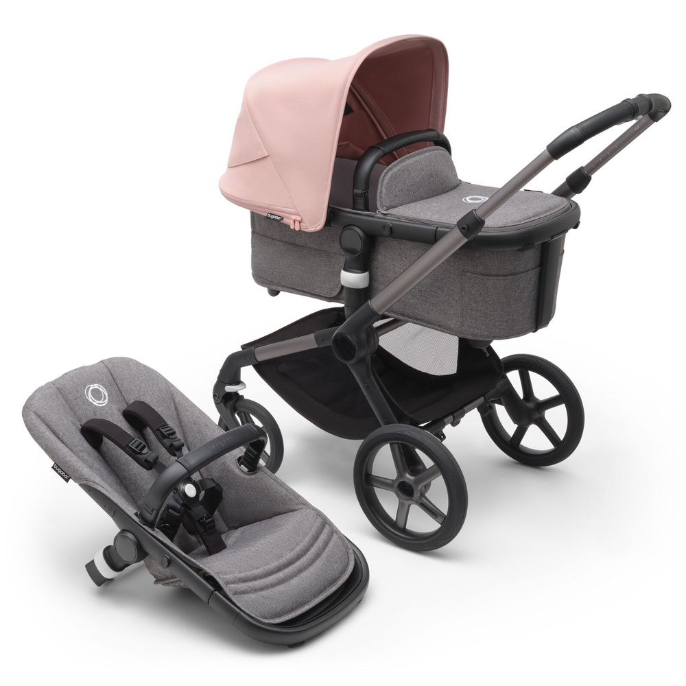 Коляска Bugaboo Fox 5 Graphite/ Grey / Morning pink #1