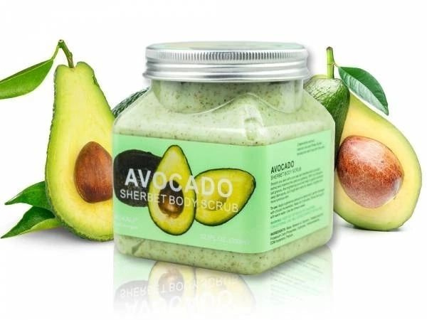Скраб для тела питательный с авокадо Wokali Natural Avocado 350 мл #1