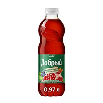 Напиток сокосодержащий из винограда и граната, Добрый , 0.97 л, Россия 1шт  #1