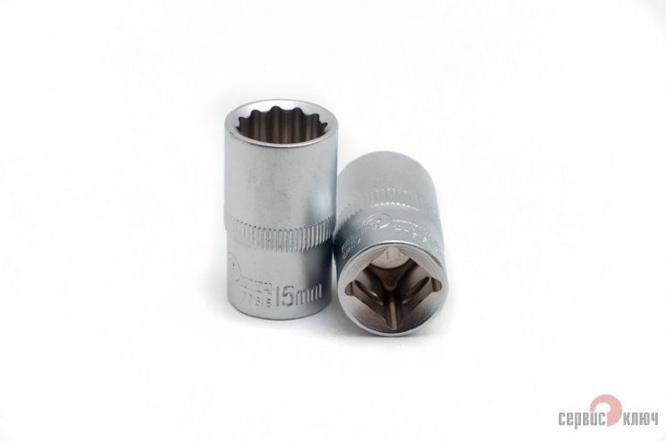 Головка торцевая 15 мм 1/2" 12 гр.