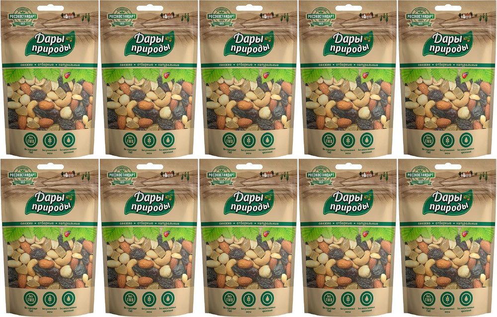 Ореховая смесь Дары Природы, комплект: 10 упаковок по 150 г  #1