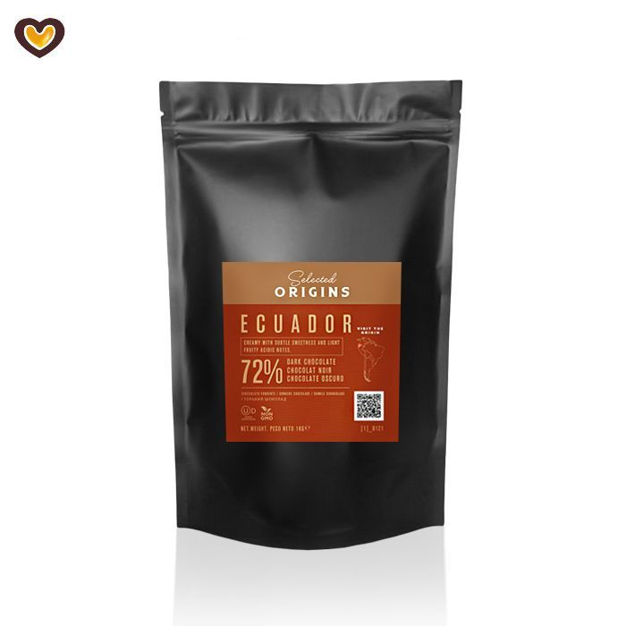 Шоколад горький LUKER Ecuador 72 пак 1 кг (ЛУКЕР, Колумбия, Finode