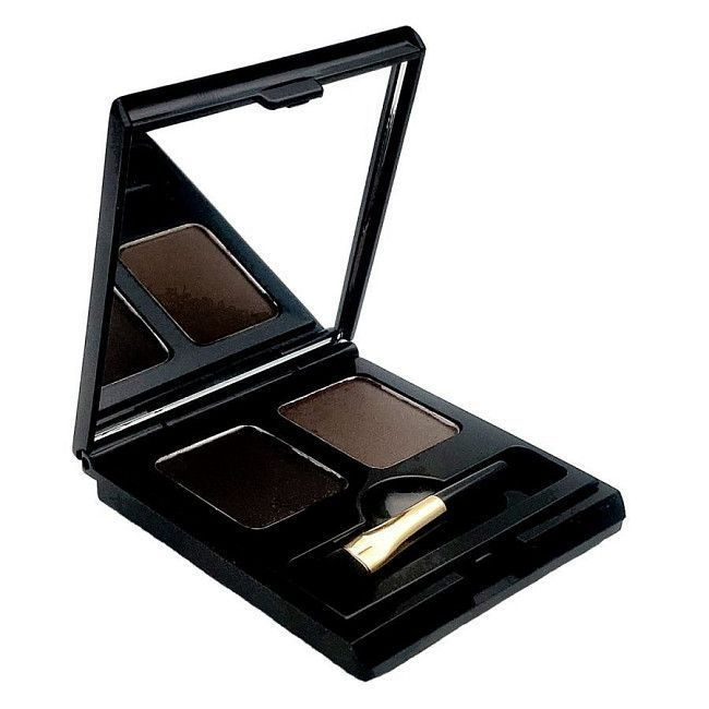 L'OCEAN Тени для бровей "Eye Brow Cake" 01 Black + Brown, 30 г #1