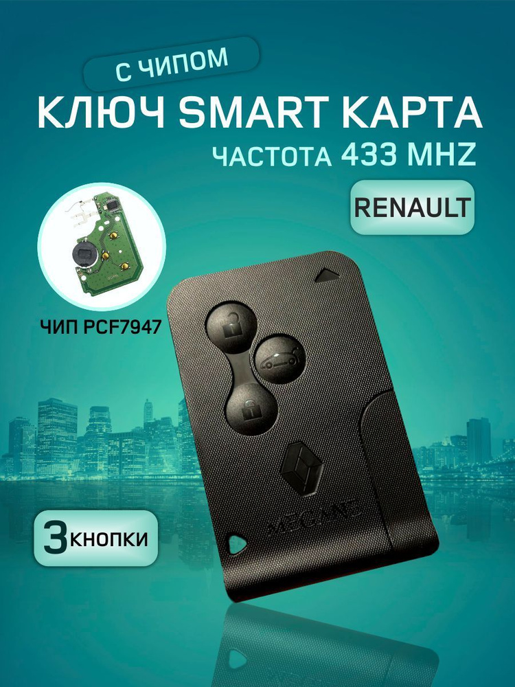 Ключ-карта для Рено Меган Сценик 2/GKEY - GKEY арт. RenoScenic2 ...