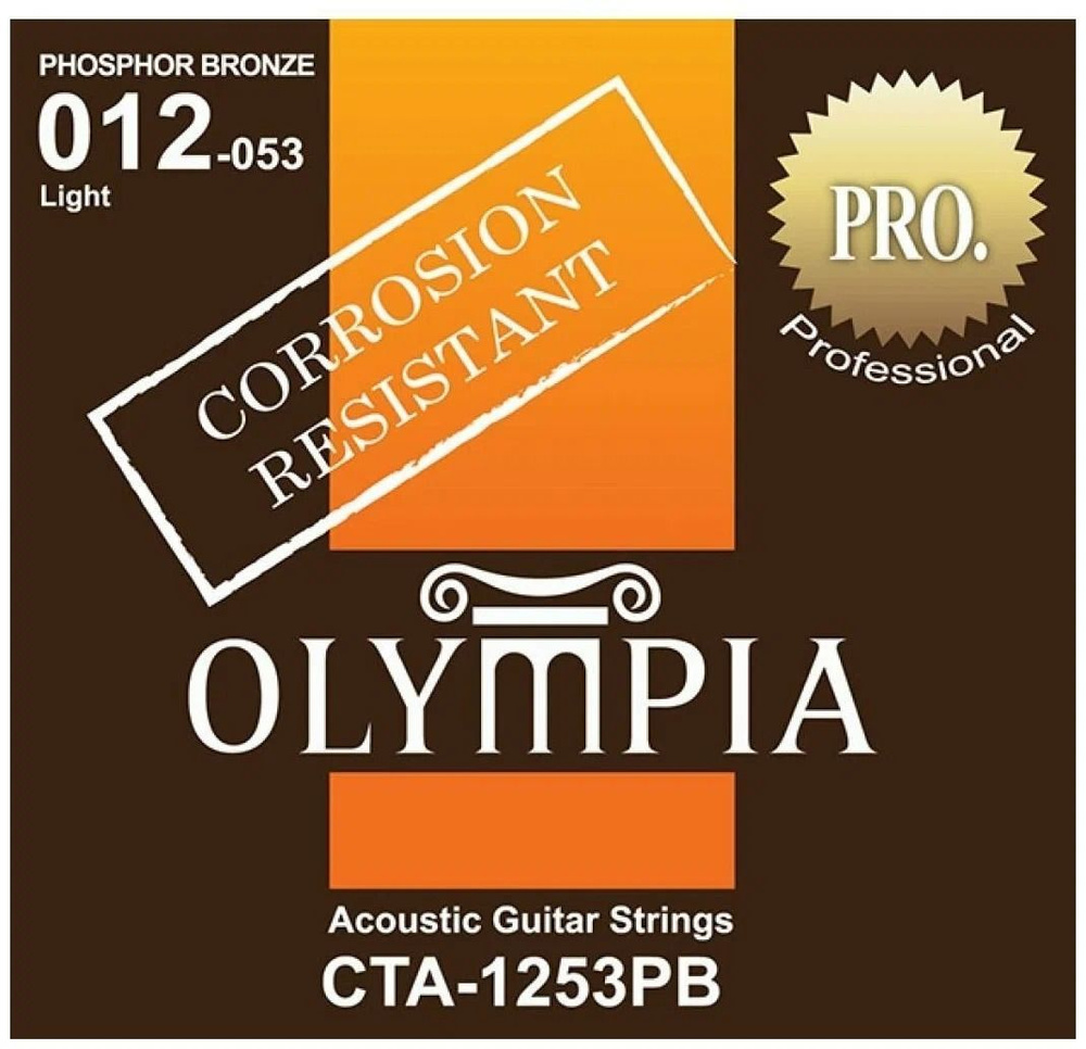 Комплект струн для акустической гитары Olympia CTA1253PB, 12-53 #1