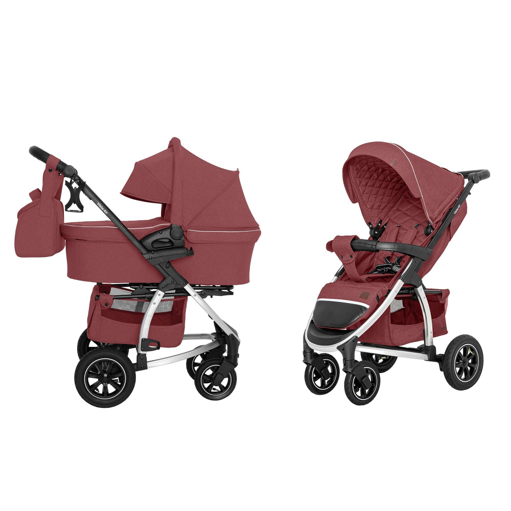 Прогулочная коляска всесезонная, Carrello Vista AIR, коляска 2 в 1 для новорожденных с резиновыми колесами, #1