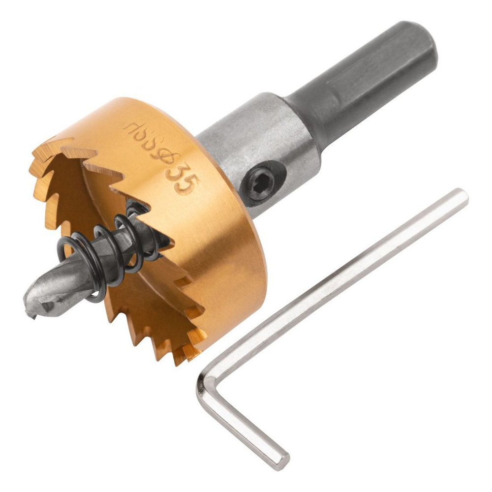 FIT Коронка по металлу 35 мм HSS сталь титановое покрытие - купить по ...