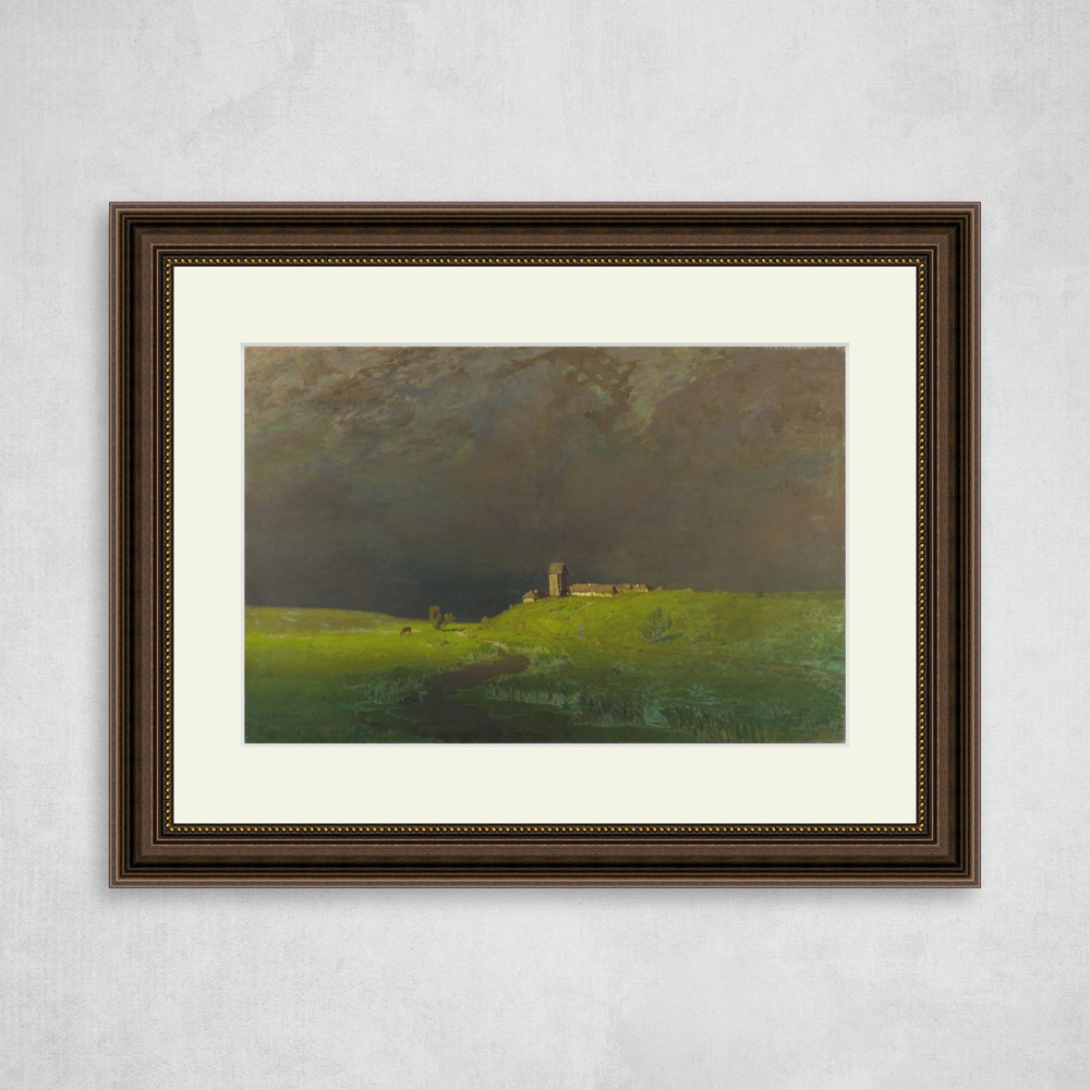Картина в коричневой раме с паспарту, Архип Куинджи После дождя, 30x40см  / Галерейщикъ - купить по низкой цене в интернет-магазине OZON (933580257)