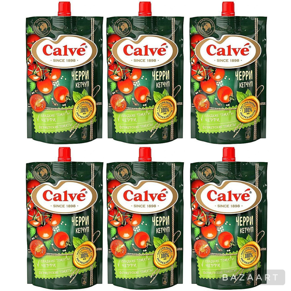 Calve, кетчуп Черри,6 шт по 350 г #1