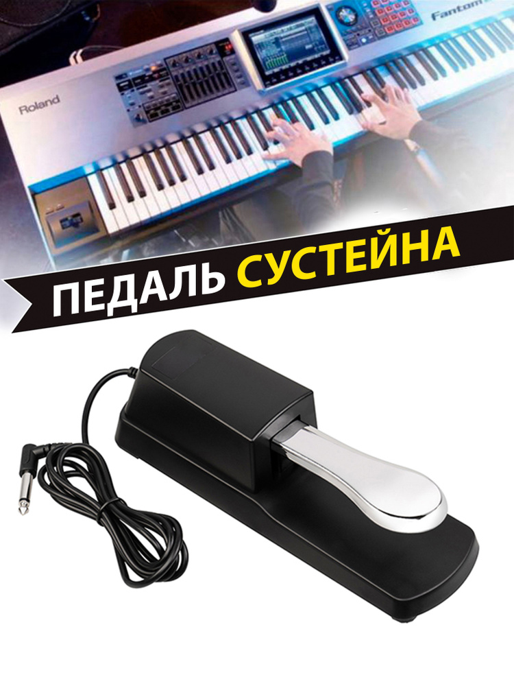 Педаль сустейна для пианино синтезатора - купить с доставкой по ...